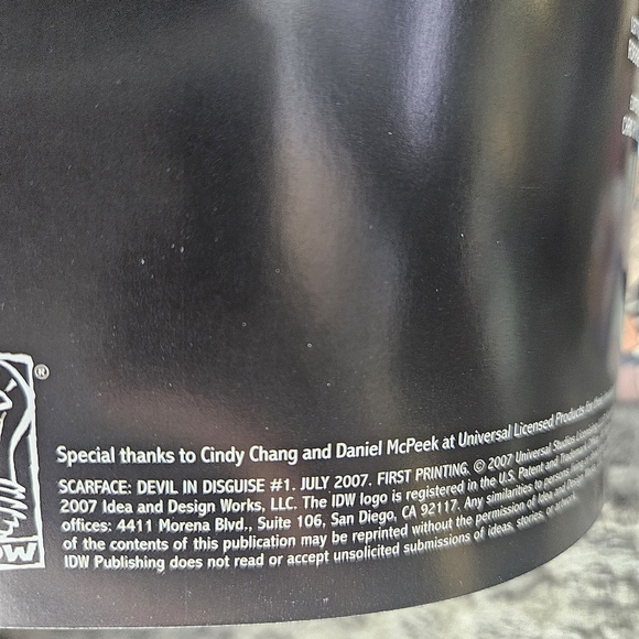 SCARFACE Devil In Disguise Comic Book Issue No. 1 Tony Montana IDW Publishing - Picture 6 of 12